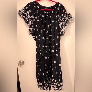 Lane Bryant Navy White Dress 24